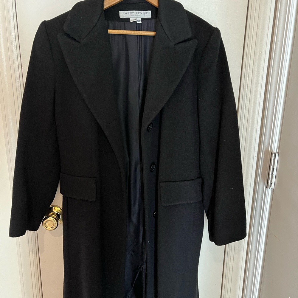 Long Black Full Length Wool Coat